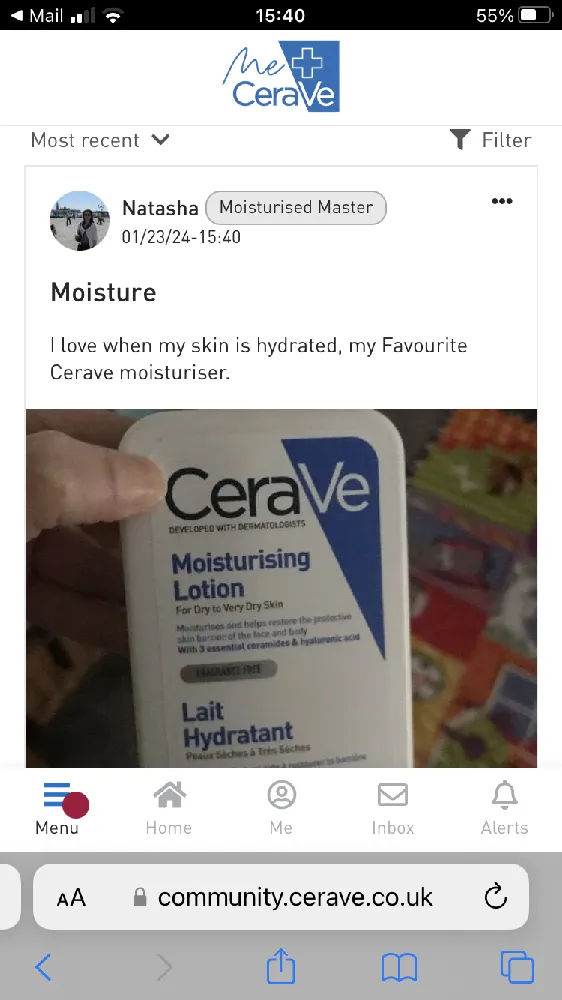 I love moisturiser is my favourite thing.