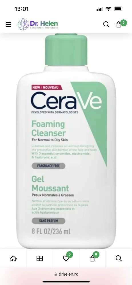 Foaming cleanser is my favourite  but I like all CeraVE products