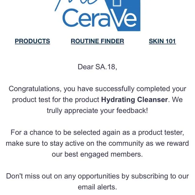 My review has finally been validated, yay, thanks Cerave 😊