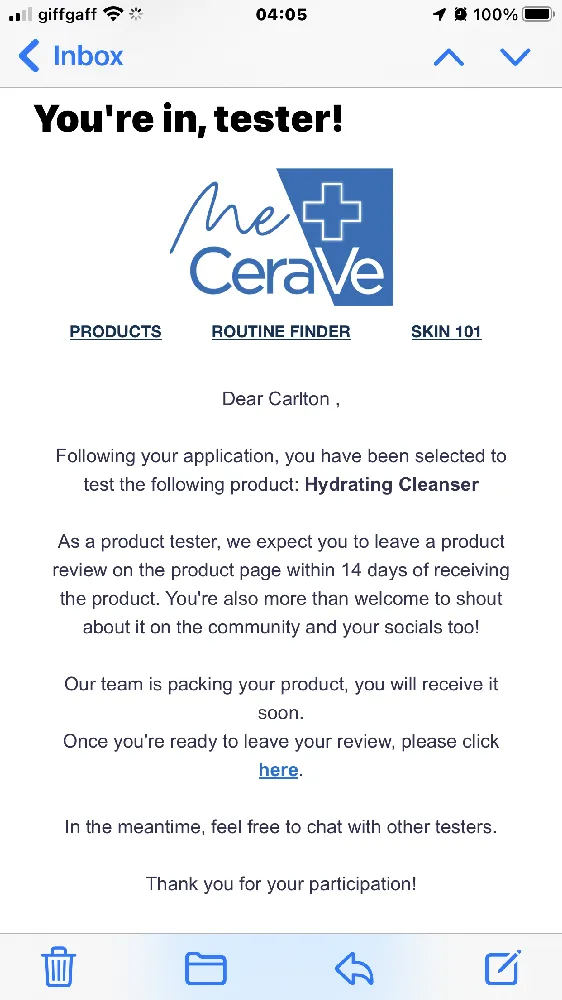 Happy Saturday thank you Cerave Community for choosing me