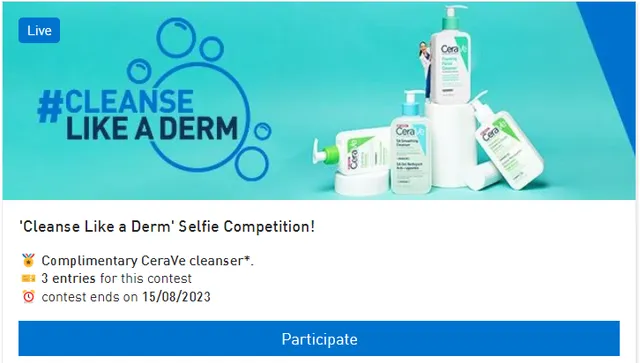 New Competition! Take a CleanseLikeADerm Selfie, Win a Cleanser!*