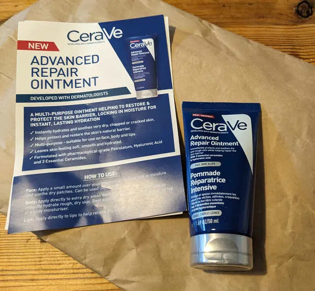Excited to test and review the CeraVe Advanced Repair Ointment