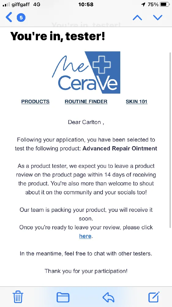 Thank you CeraVe Community for selecting me