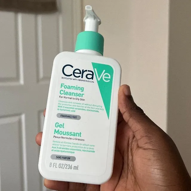 Guys 💕don’t sleep on the cerave foaming cleanser normal to