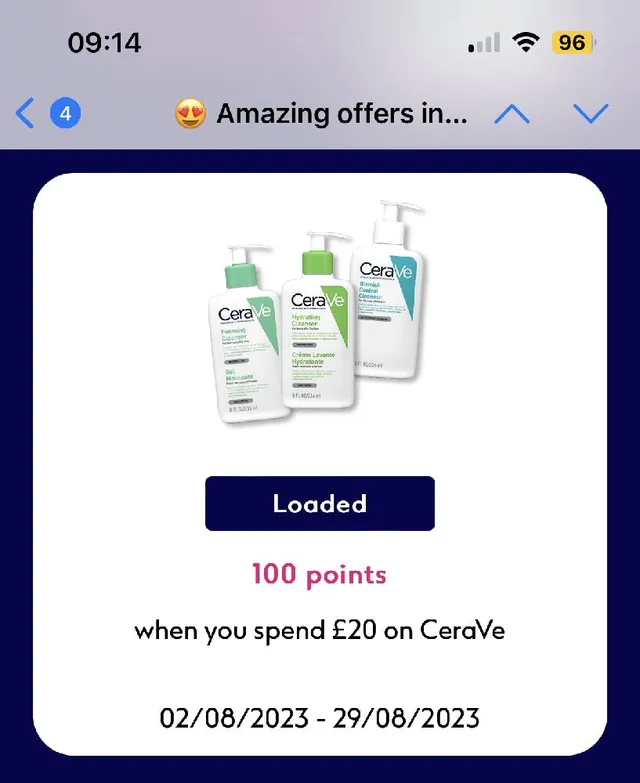 Extra Boots points with CeraVe purchases
