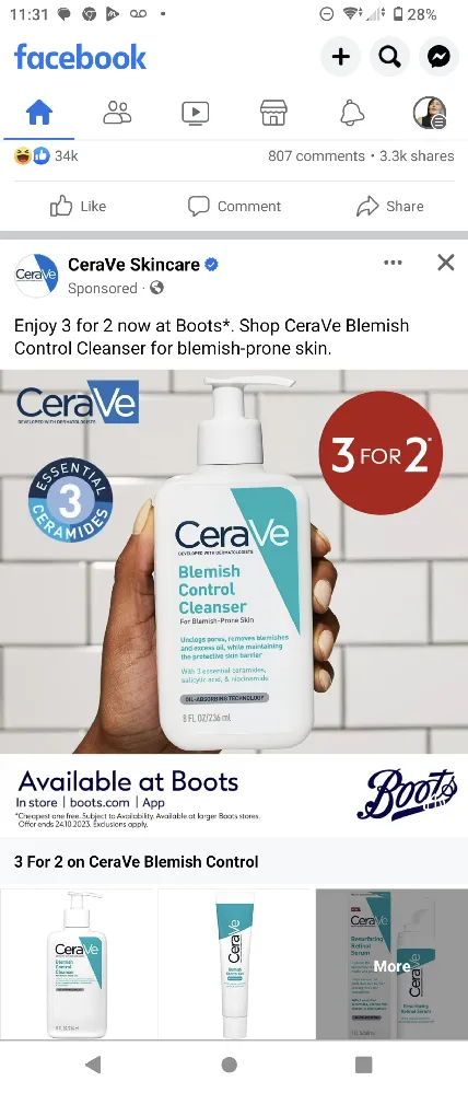Amazing CeraVe  offer