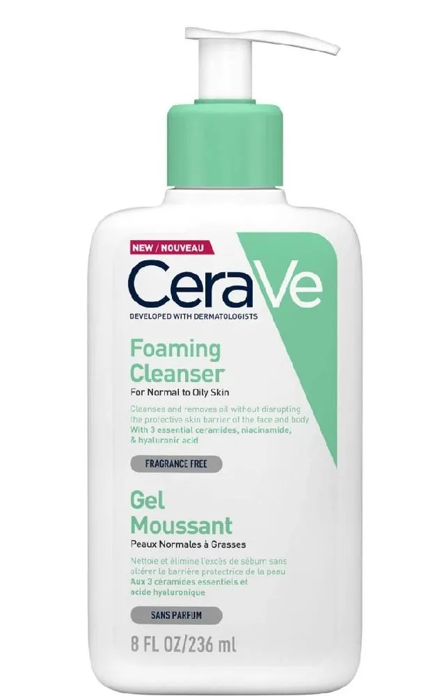 Cerave foaming cleanser... Its the best for me!