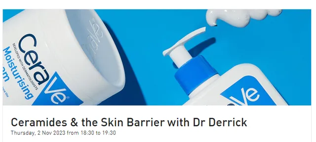 LIVE EVENT! Ceramides & The Skin Barrier with Dr Derrick 💙